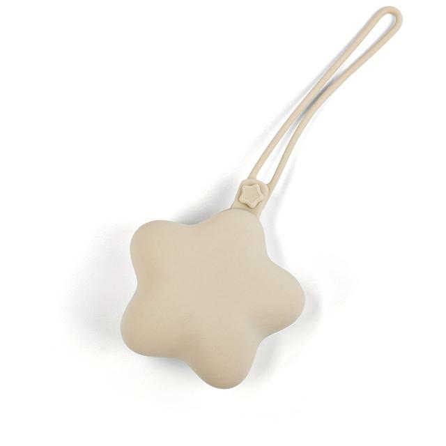 TEMU La Dearchuu Scandinavian Style Silicone Storage Case For Items, Portable Star-shaped Travel Carry Bag For Stroller, Food-grade, Microwave & Dishwasher Safe, Suitable 3-6