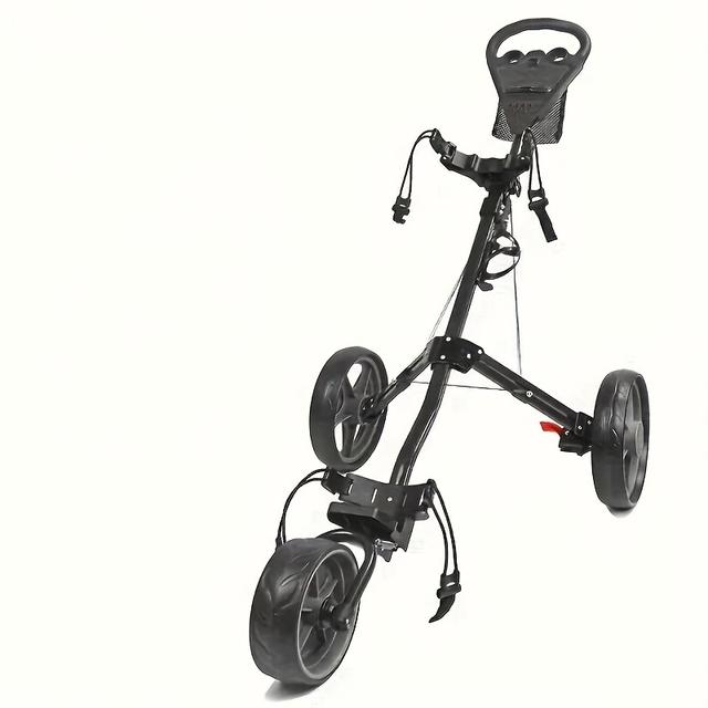 TEMU 3-Wielige Golfkar, Opvouwbare Golfzakkar met Aluminium Frame, Accessoires voor de Golfbaan