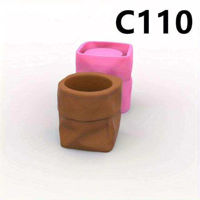 TEMU Silicone Mold For Pen Holders, Flower Pots & Aromatherapy Candles - Flexible Round Design For Diy Home Decor Crafts, , Cement Mold, Sleeves