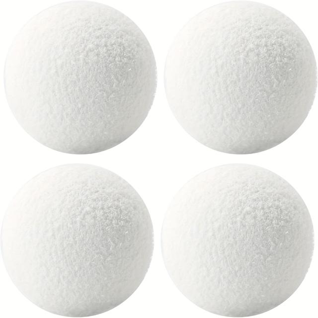 TEMU 4pcs 3-inch Reusable Absorbing Sponge Balls For Spas, Pools & Hot Tubs - High-quality, Efficient Filtration Of Spa & Pool Maintenance Tasks, White, Spa Accessories