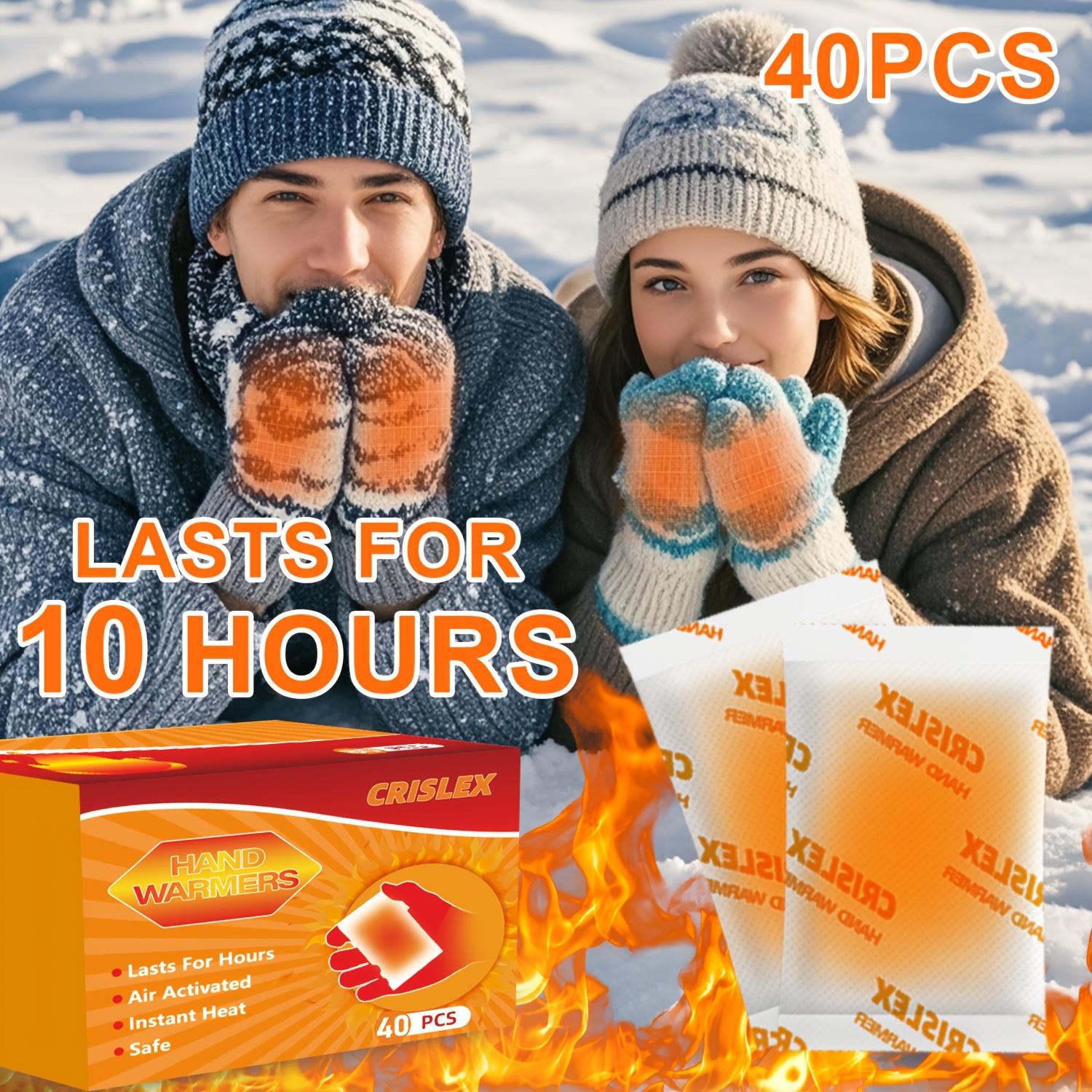 TEMU 40pcs Crislex Ultra-thin Hand Warmers - Long-lasting , Safe & Natural , Air-activated Adhesive Heat Patches For Hands, Body & Toes, , Perfect For Christmas, Valentine's, Thanksgiving,