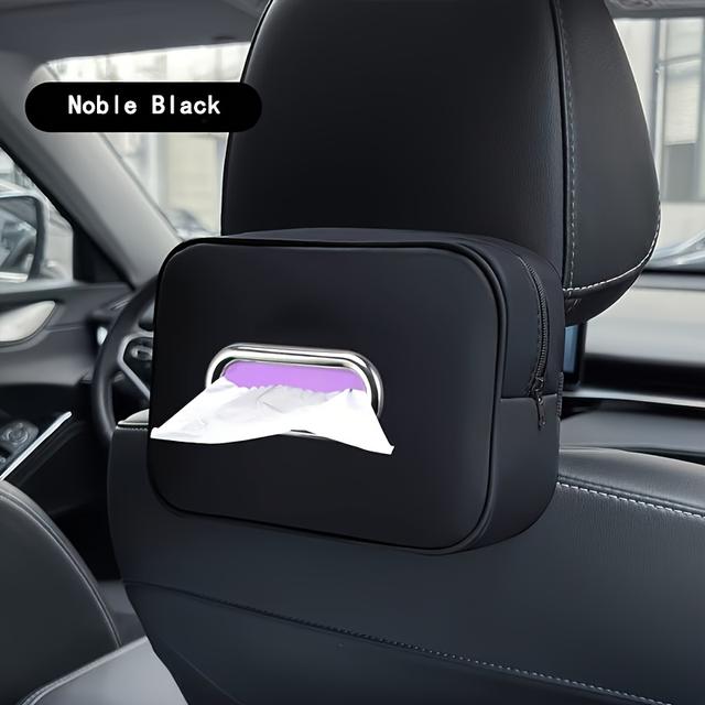 TEMU A Multifunctional Tissue Bag For Cars, A Storage Box For Tissues That On The Sun Visor, Behind The Seats, Or On The Armrest, To Access And Organize. Car Additions Do Not Include Tissues