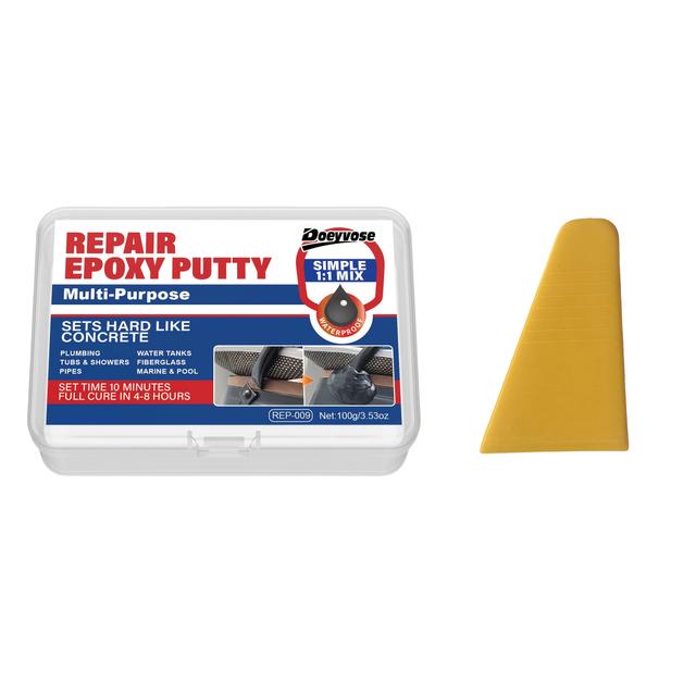 TEMU Doeyvose Multipurpose Epoxy Resin Repair Putty--fast Drying, Heat Resistant, Suitable For Plastic, Iron, Stone, Steel And Other Casting Repairs