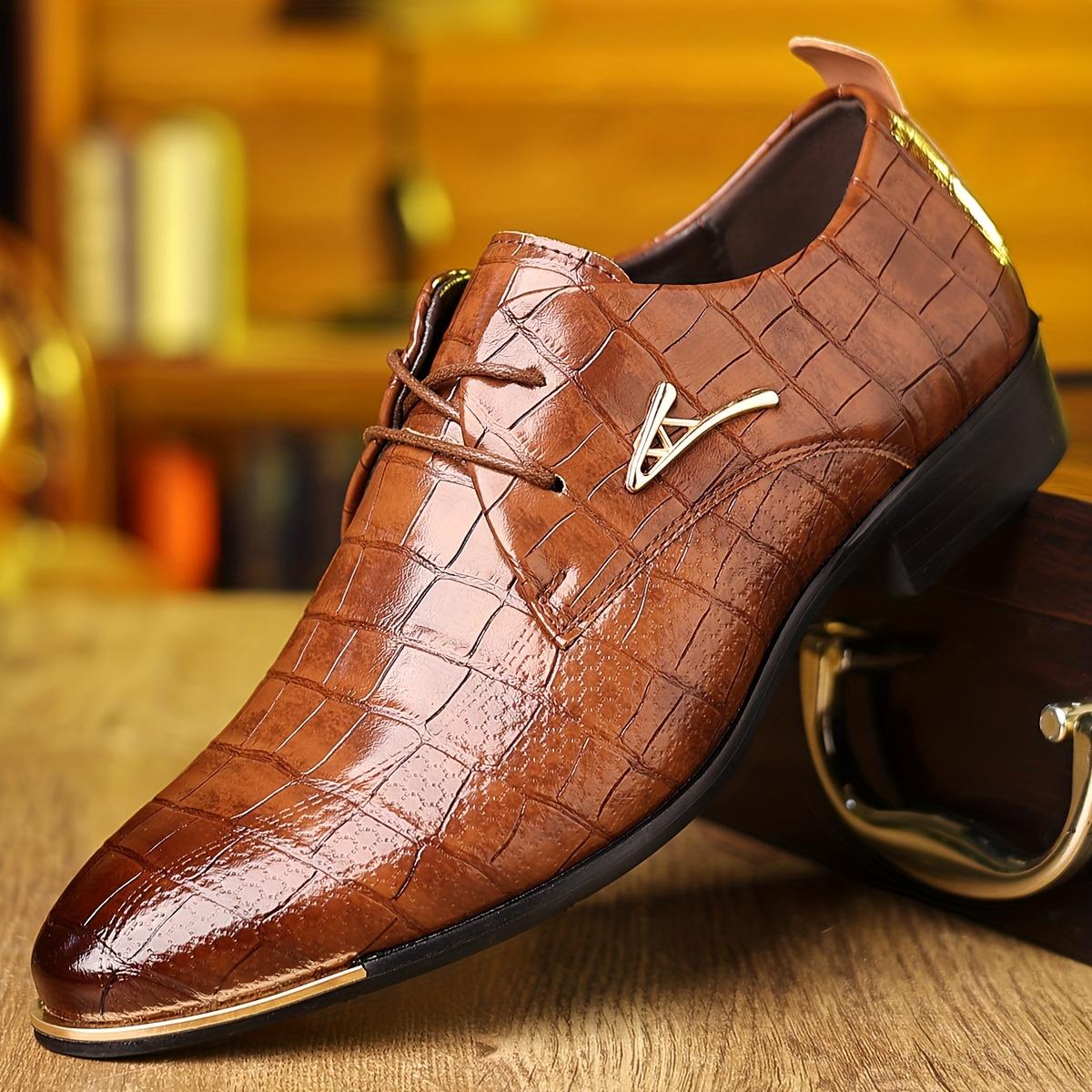 TEMU Neue Herrenformalschuhe, elegante Herrenschuhe, Loafer in großen Größen, Freizeitschuhe, Geschenke für Männer, modische spitze Herrenschuhe, Friseurschuhe, schwarze Herrenschuhe