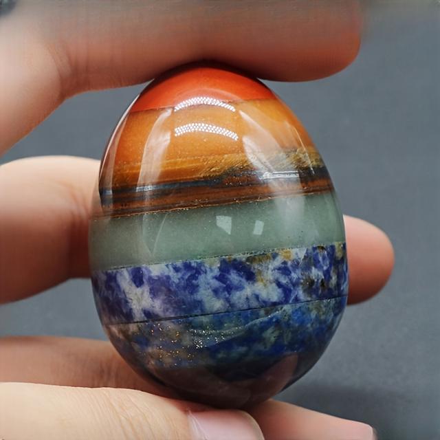 TEMU 1 peça Pedra Natural 48mm Ovo Grande, Decoração Artesanal para Casa, Ovo da Páscoa, Decoração de Páscoa, Presente de Páscoa