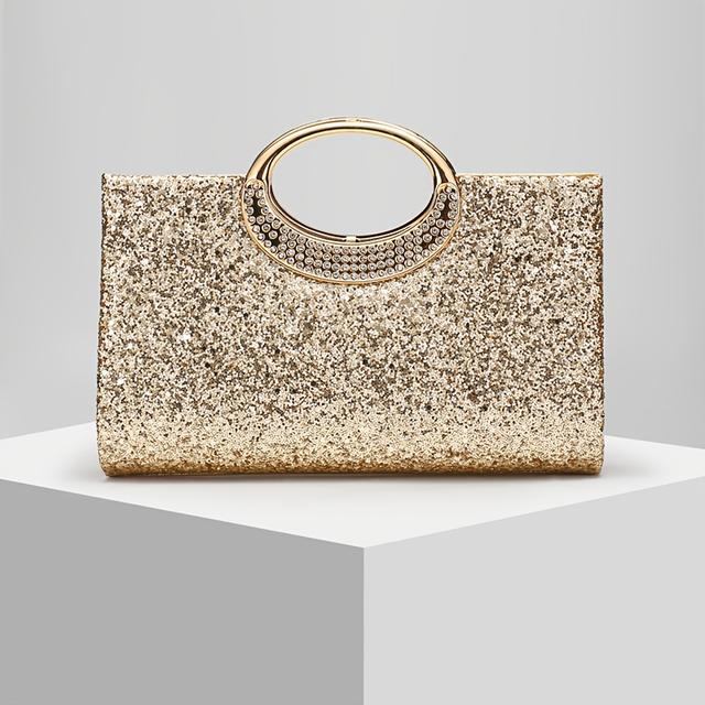 TEMU New Evening Bag Shiny Clutch Rhinestone Party Handbag Dress Bag Gala Bag Wedding Bag Valentine's Day Gift Mother's Day
