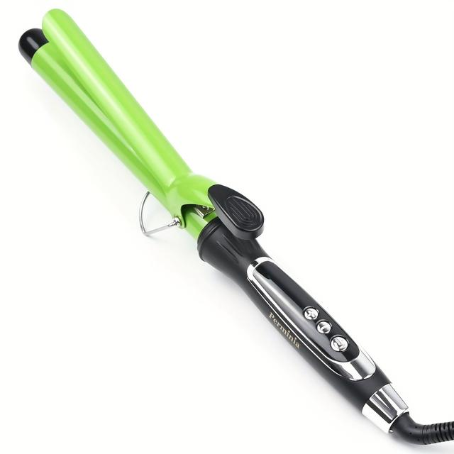 TEMU カーリングアイロン、32mm、LC付きカーリングアイロン、16温度設定、最大230℃、高級、自動ダウン、海外でも使用可能、最大230℃、簡単な操作