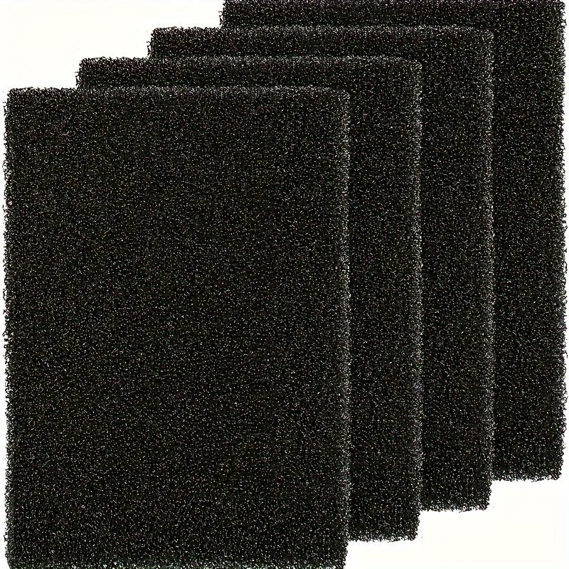 TEMU 4pcs Aquarium Biochemical Thickened High-density Activated Carbon Sponge Filter, Fish Tank Cut-size Foam, Aquatic Sponge Filtration Media Pad, Fish Tank Cut-size Sponge