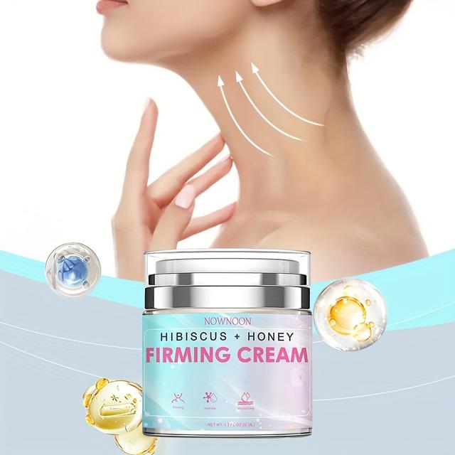 TEMU 1.7 Fl.oz 50ml Peptides Face Lift Cream With Hyaluronic Acid, Vitamin E, And Collagen - And Plumps Skin With Acetyl Hexapeptide-8 Peptides