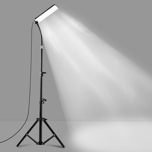 TEMU Verstellbare Metallschlauch-Campinglampe, Outdoor-Zeltleuchte mit Teleskopständer, Tragbare USB-betriebene LED-Arbeitsleuchte ohne Batterie