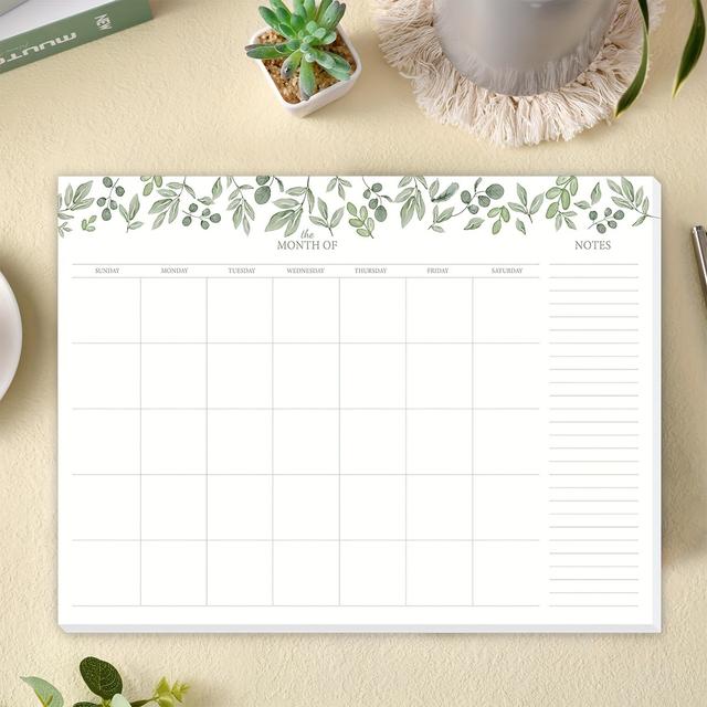 TEMU Adesivo BUBU A4 Sem Data - 11x8.3", Papel de Qualidade 100gsm, Design de , Caderno de Planejamento e Organização Diário