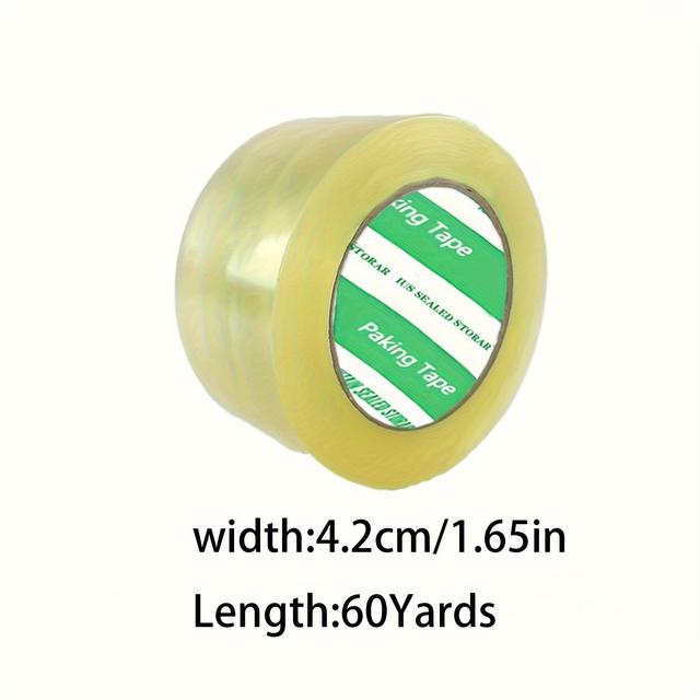 TEMU Packing Tape, 1.89" X 40y/80y - Extremely Strong For Bulky And Heavy Products, Perfect For, Business, And Office Applications