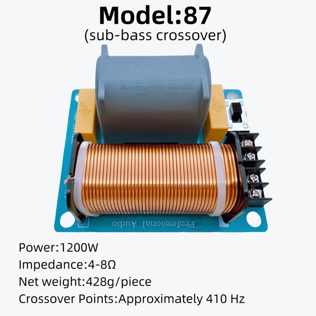 TEMU -over de Basse Haute 1200W Réglable - Diviseur de Son pour Haut-Parleur DIY, Qualité HiFi, Soudure, Facile à Installer