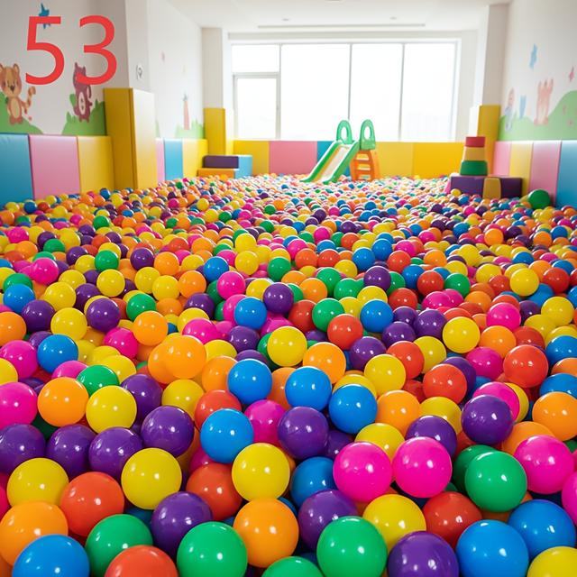 TEMU 53pcs, Ball Pit Balls & Ocean Balls For, & - Perfect For Playtime, Birthday, Christmas, Halloween Holiday Gifts, Ball Pit Play Tent, Pool Water Toys, Party Decor, Unisex Toys, Toys For And