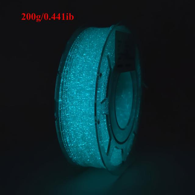 TEMU 1pc Luminous 3d Printer Filament, 200g Pla Material, Glow In The Dark Pen Consumables For 3d Printing