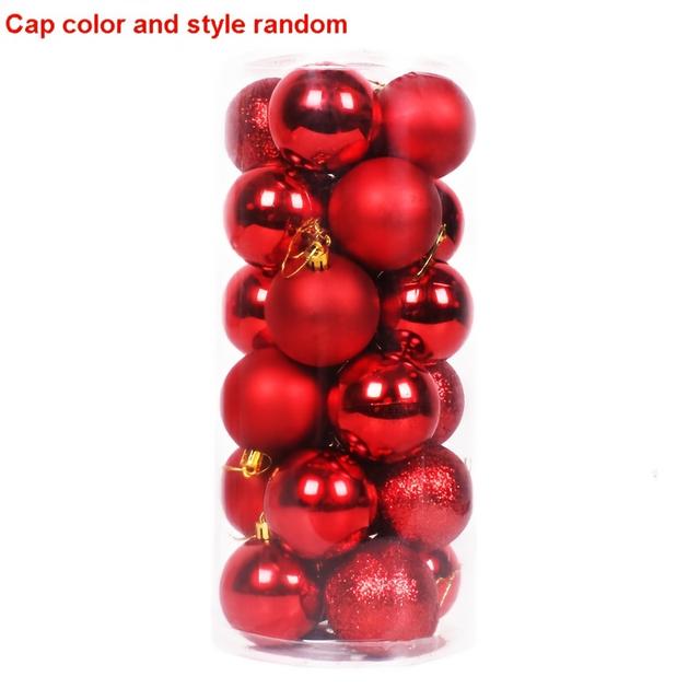 TEMU 24pcs Pack Shatterproof Plastic Christmas Ornaments - Heavy Duty 3cm/1.18in Baubles Suitable For Christmas Tree Decorations, Hanging Balls For Holiday Wedding & Party Decor (compatible For Tree)