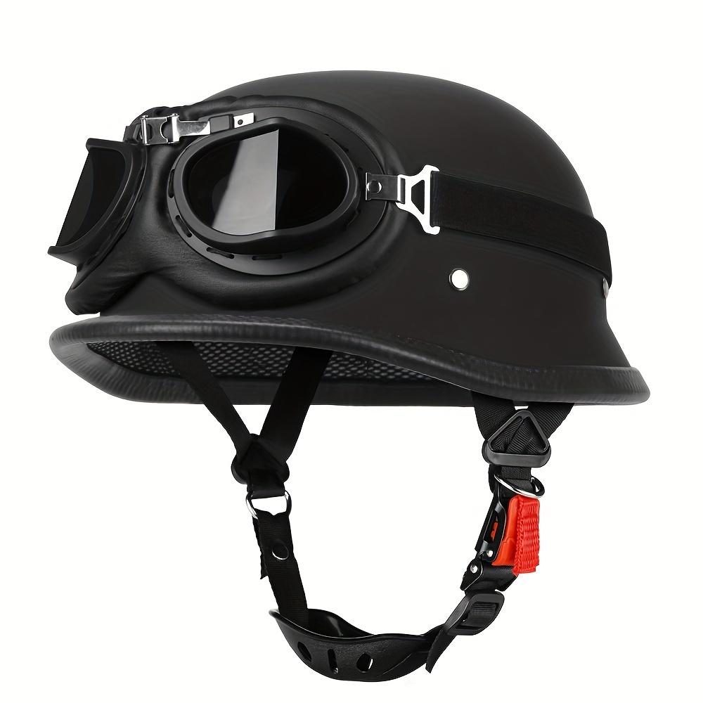 TEMU Retro Half Helmet For , Available In Sizes S To Xxl