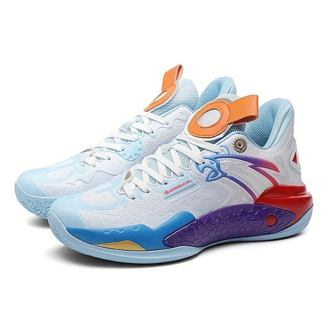 TEMU Men Basketball Shoes 2025 New May Spike Sneakers Breathable Fabric High Top Designs Ole Luminous Shoes