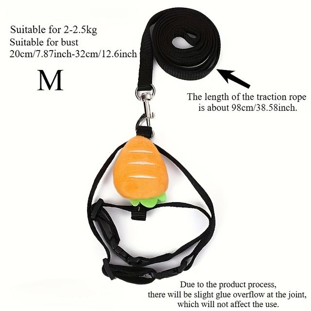 TEMU Verstellbare Kaninchenleine, Ideal für Outdoor-Sozialisierungstraining von Hasen, Rutschfeste Konstruktion, für Spaziergänge und Ausflüge mit kleinen Haustieren