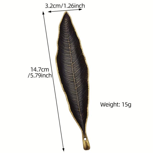 TEMU A Tree Leaf Incense Holder, Designed For Stick Incense, Featuring A Creative Decoration. This Japanese Incense Accessory Is Perfect For Home Use, Suitable For Meditation, Yoga, And Relaxation