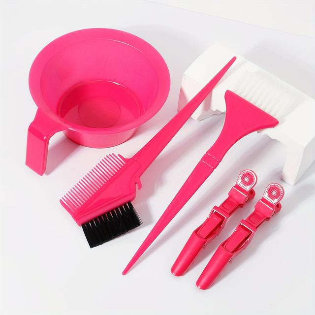 TEMU Kit de 5 piezas para teñir y decolorar el cabello de uso profesional en salón, productos para teñir el cabello con , y pinzas