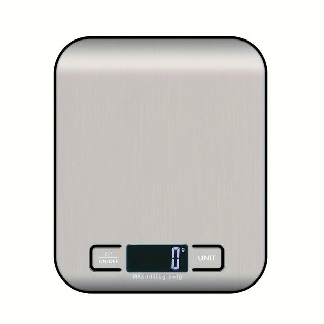 TEMU 정밀 디지털 주방 저울 - 넓은 측정 범위, 높은 정확도, 스타일리시한 디자인 LCD 디스플레이, 껍질 제거 기능, 다중 단위 측정, 배터리 구동, 가정 및 전문가용, 식품 계량 주방 저울, 현대적인 실험실 산업용 저울, 내구성 있는 플라스틱 구조