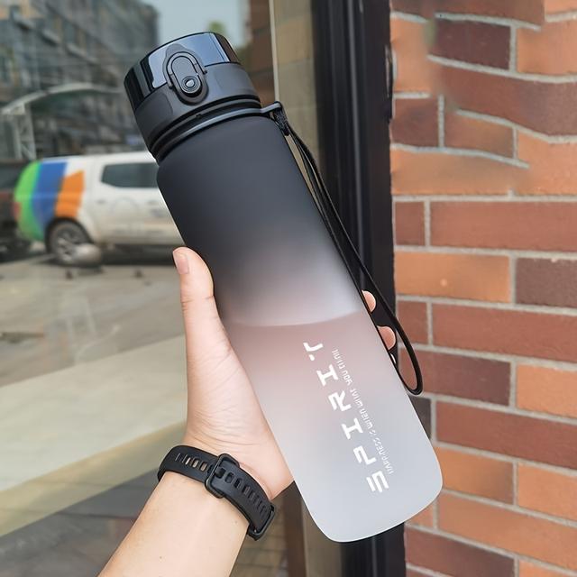 TEMU Sports Fitness Students' Water Bottle Men's New Cup Women's High Appearance Convenient Sports Fitness Gradient Color Water Bottle