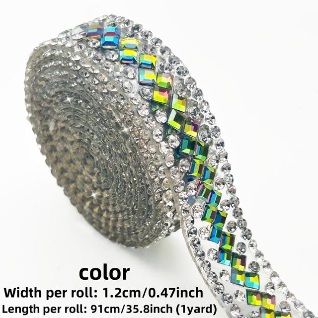 TEMU 1 Yard Self-adhesive Strip In Assorted Colors - Easy To Cut, Perfect For Diy Crafts, Graduation Caps, Clothing Embellishments & More - Ideal For Christmas, Anniversaries,