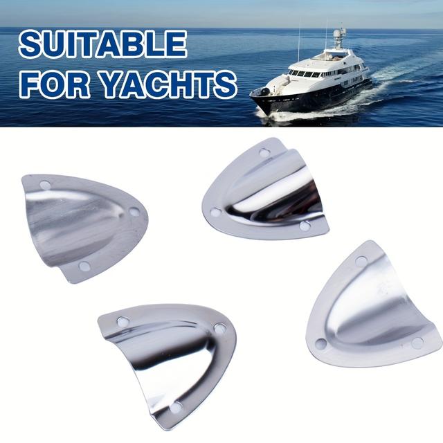 TEMU Set Of 4 Shipping Wire And Cable Ventilation Covers Made Of Steel, Suitable For Yachts, Ships, Small Boats, And Home Use