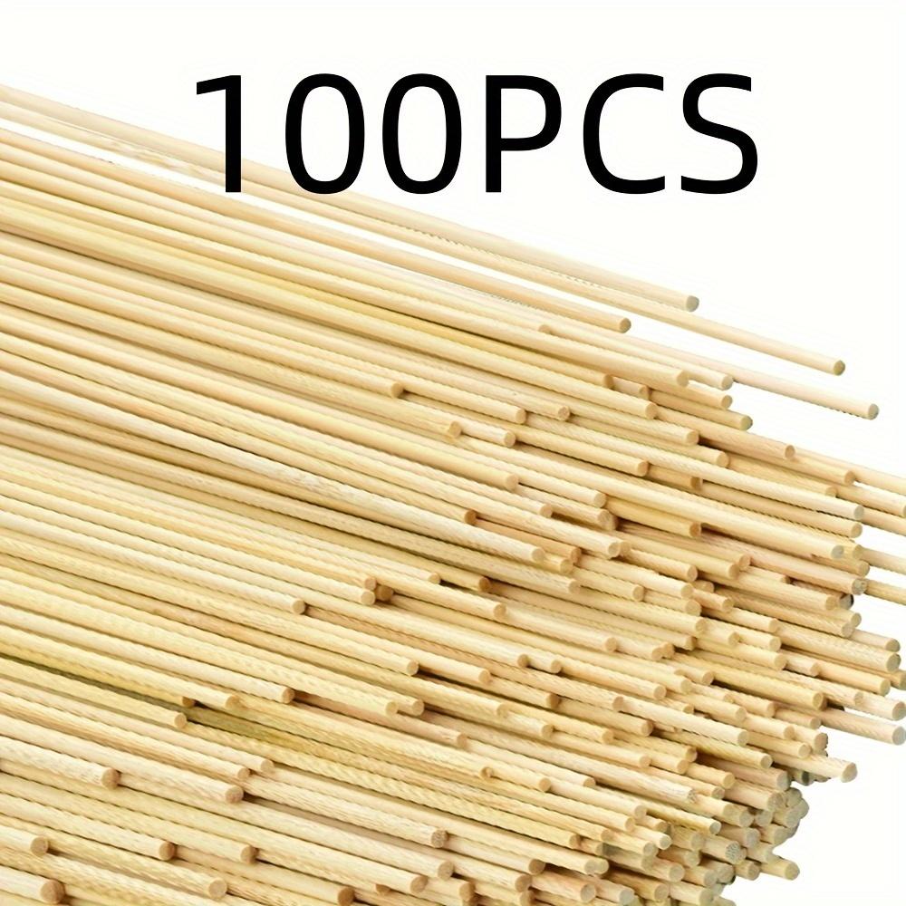 TEMU 100 piezas de varillas de bambú delgadas de 30 cm * 2 mm / * 0.08 pulgadas, material para modelos arquitectónicos, construcción de madera, , gran flexibilidad