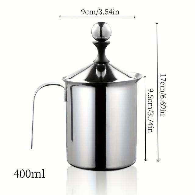 TEMU Manueller Milchaufschäumer (Kleinstgröße 400 ml)