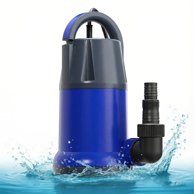 TEMU 1hp Submersible Automatic Sump Pump 4500gph Portable Utility Pumps For Pool Hot Tub Rain Flooded Basement House With Adapters