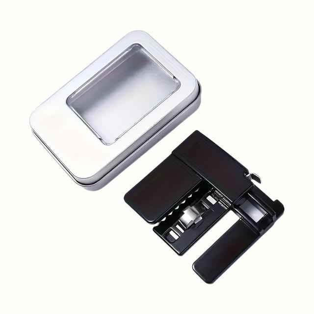 TEMU 1pc Elegant Geometric Buckle Adjustable Waist Belt Clip - Durable Plastic, Multi-functional Foldable Design For , Fashion Accessory|modern Accessory|durable Plastic Clip