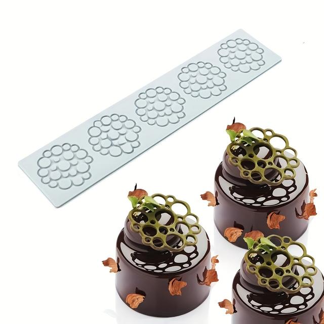 TEMU Szilikon forma torta csipkéhez, " Leaves" dizájnnal, ideális nyugati sütemények díszítéséhez. Ez a sütőeszköz tökéletes csokoládéhoz és más konyhai kellékekhez, alkalmas
