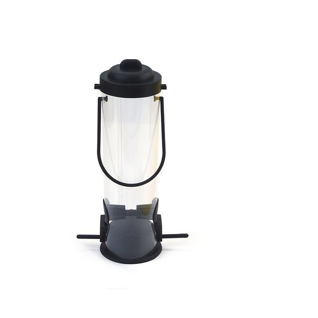 TEMU 1-pack 360° Hanging Automatic Feeder - Transparent Side Monitoring, Outdoor Wild Bird For Garden And Backyard, Durable Plastic Material