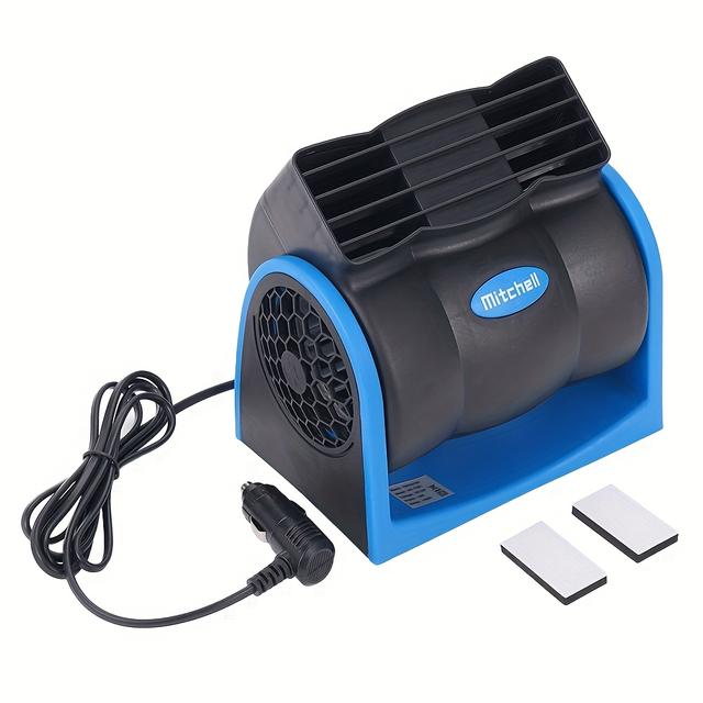 TEMU Car Conditioner Vehicle Air Fan Truck Boat Auto Cooling Silent Cool Cooler With Cars Car Plug Rv Ventilation