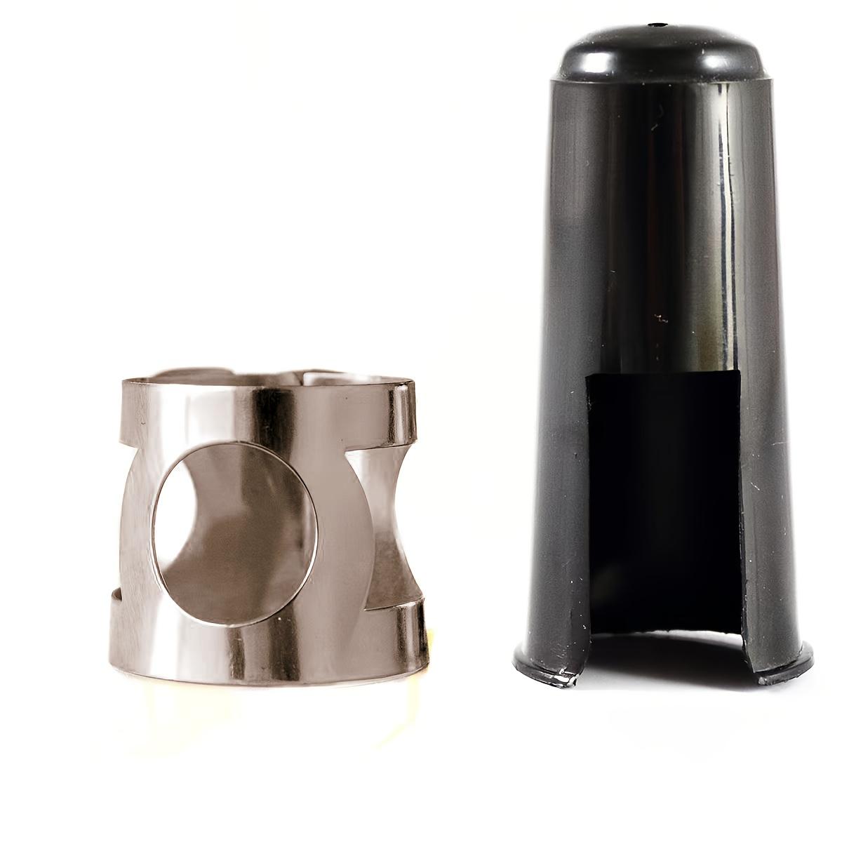 TEMU 2pcs, Including 1 Metal Clip For Clarinet Mouthpiece And 1 Plastic Mouthpiece Cap, Suitable For Saxophone