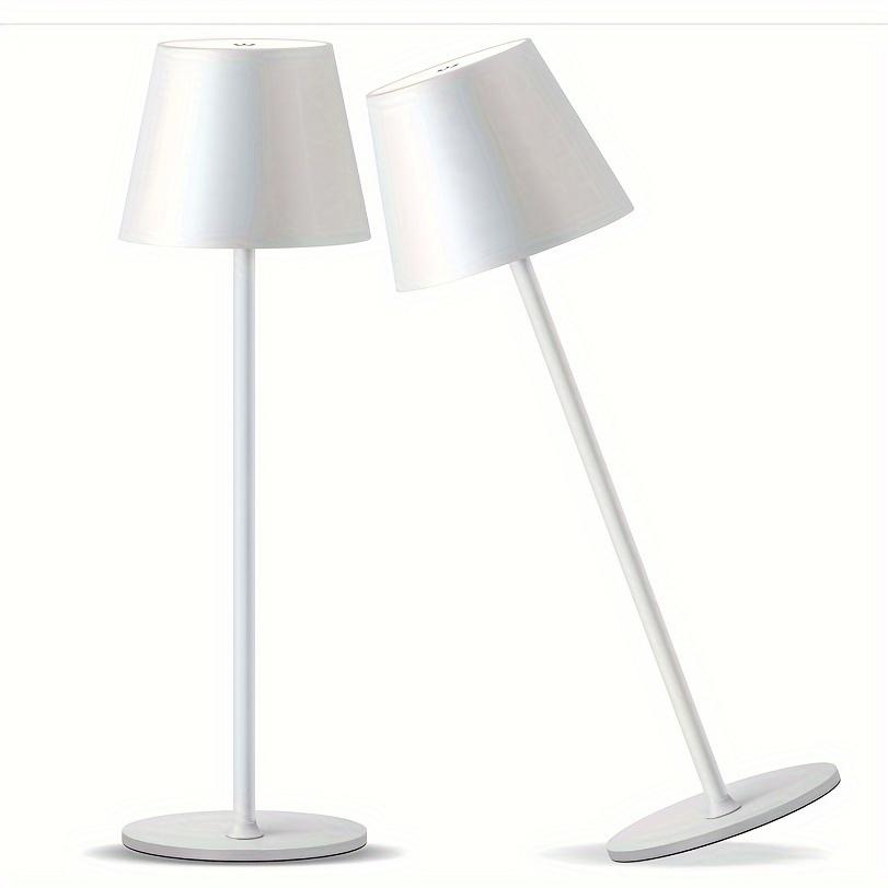 TEMU Cordless Rechargeable Table Lamp Set Of 2, 6200mah Battery Powered Led Desk Lamp, 3 Color Dimming Up, Portable Table Light Lamp For Bedroom Restaurant Outdoor