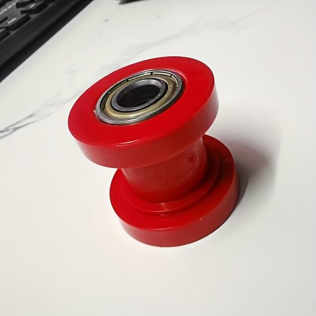 TEMU 1pc Motorcycle Chain Slider - Heavy-duty Non-slip Chain Roller With Adjustable Tensioner, Compatible With 10mm/0.39" Chains, For Motorcycles, Scooters