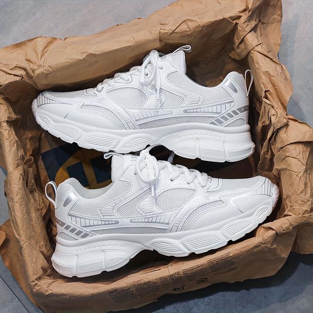 TEMU Wanweisi Men's Low-top Sneakers Compatible For Shoes - Thick Cushioned Eva Sole, Breathable Upper & -absorbing Shoe Insole - Outdoor, Running, Gym, Casual Wear - Black Athletic Footwear (low-top)