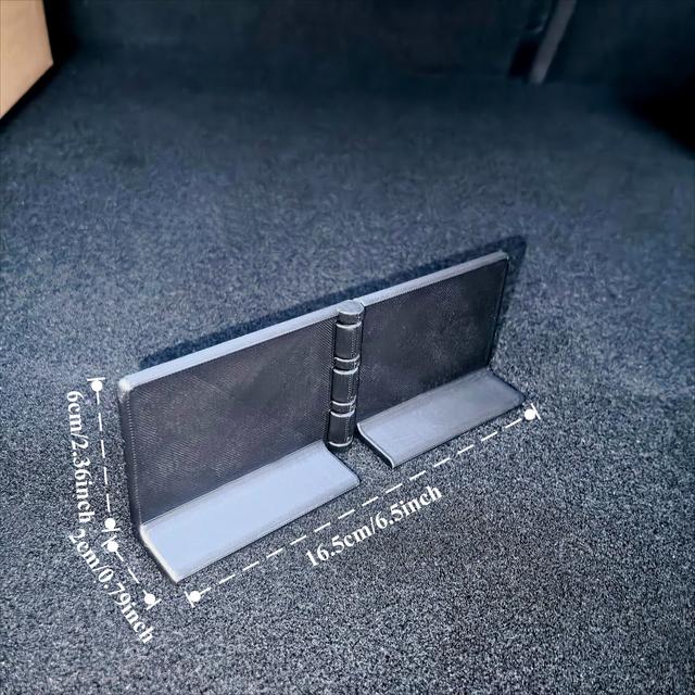 TEMU Car Trunk Organizer - Universal Luggage Organizer For Sedans And Suvs, No-drill Installation, Multi-functional Holder, Storage Rack Suitable For Plush Luggage