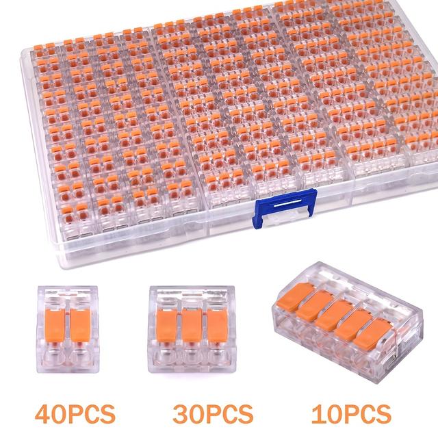 TEMU 2/3/5-Port Hochleistungs-Pressverbinder aus Kupfer für DIY, Automotive, Verkabelung – -Push-In-Klemmen, PVC-Schnellverbinder (Kompatibel mit)