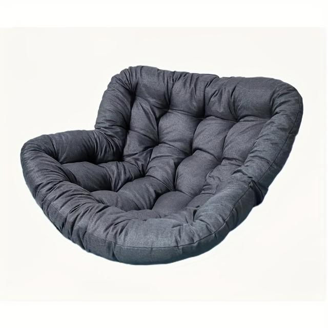 TEMU 【商品名】レイジー クッション 厚手 快適 バチェア ソファクッション ホーム バルコニー シングルシート 一体型クッション 屋内 屋外 ユニバーサル 折りたたみ ポータブル 昼食 タタミ フロアマット, ガーデンチェア, リクライニングチェア, アウトドアチェア