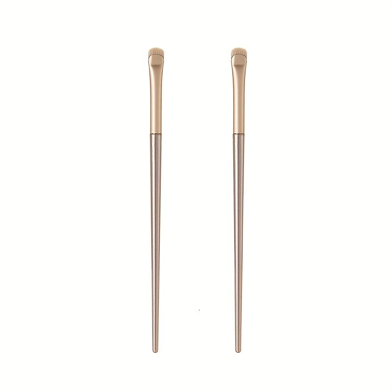 TEMU Ein halbmondförmiger Eyeliner-Pinsel für detailliertes Make-up im Bereich unter den Augen, mit flachem Kopf und ultrafiner Spitze für präzise Anwendung