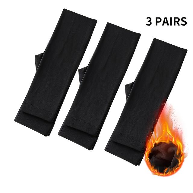 TEMU 3 قطع/5 قطع ليجنز بناتي ببطانة سوداء، ملابس خارجية رقيقة للخريف والشتاء