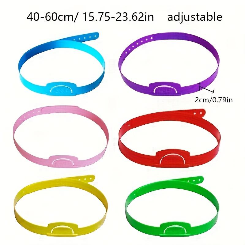 TEMU Conjunto de 1 Hoojojo Tiaras de Plástico Coloridas Ajustáveis para Jogos Interativos em Sala de Aula e Atividades - Acessório para Jogos de Faz de Adivinhação