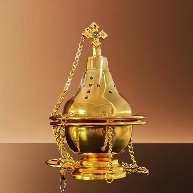 TEMU A Magnificent Incense Holder, A Hanging Incense Holder, A Meditation Smoke Pot, A Decorative Incense Holder, A Beautiful Golden Incense Holder