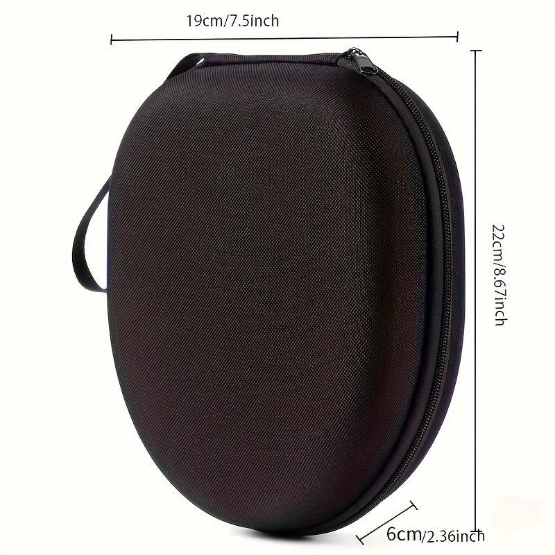 TEMU Black Protective Case, Thick, Shockproof, Pressure-resistant, Hard Shell, Suitable For Storing Wireless Earphones And Portable Carrying Bags, Over-ear Wireless Headphones
