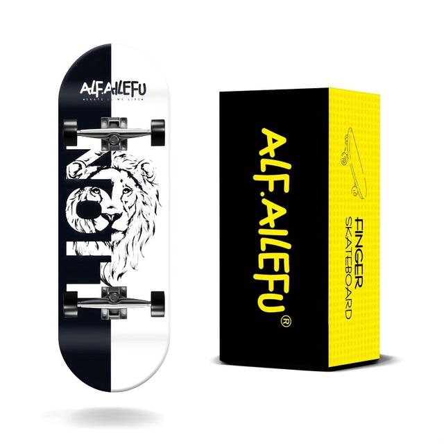 TEMU Professional 32mm Wooden Fingerboard With Cnc Wheels And Bearings, Ideal Gift, Without Battery