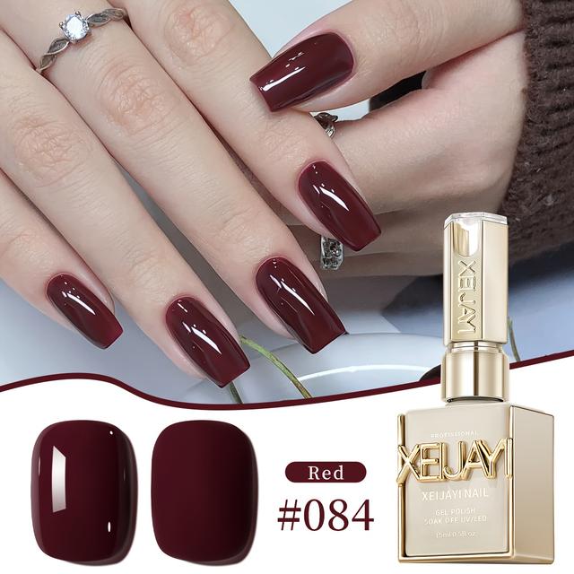 TEMU XEIJAYI Esmalte de Uñas en Gel - Larga Duración, Fórmula Transparente y , Sin Alcohol, Fácil de Aplicar, para Uso en Casa y Salón, Nail Art para Todas , Esmalte de Uñas en Gel